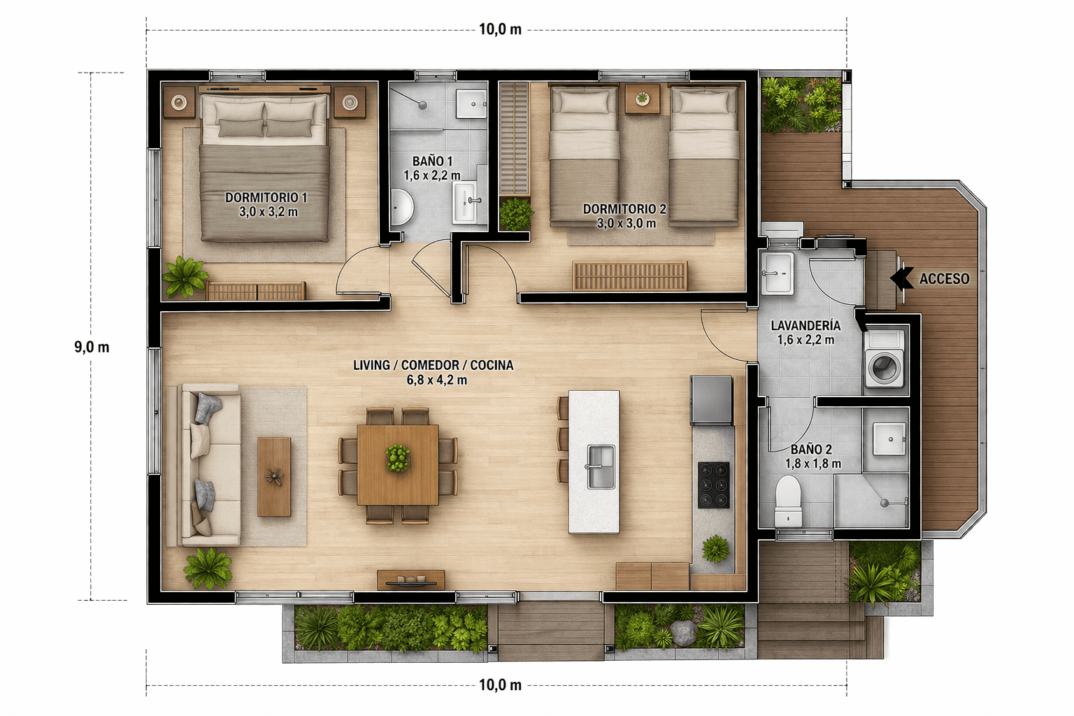 Plano de distribución técnica